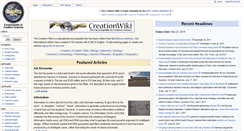 Desktop Screenshot of creationwiki.org