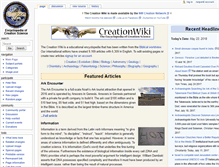 Tablet Screenshot of creationwiki.org